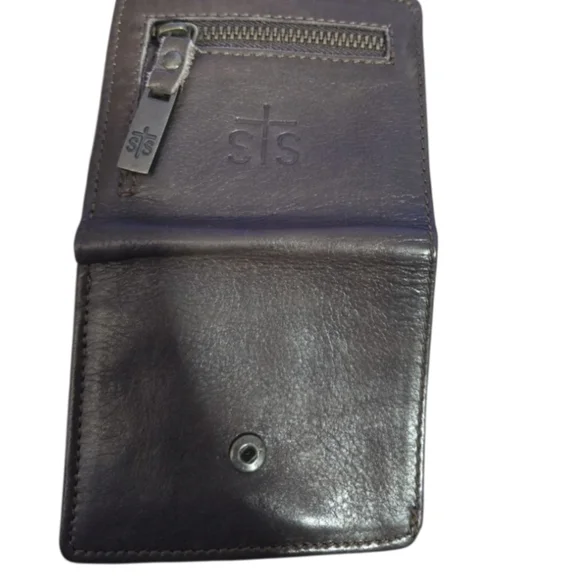 STS Ranchwear Dark Brown Leather Wallet - Picture 4 of 5